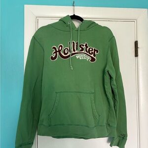 Vintage Y2k Hollister green hoodie hooded sweatshirt